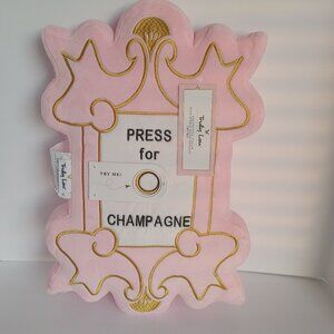 Press for Champagne Pillow - Pink with Sound Effects NWT